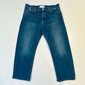 MOTHER SUPERIOR The Ditcher Crop Chew Jeans in Broken Record | Size 34 | EUC